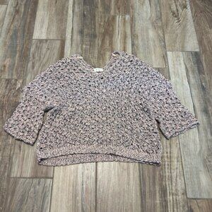 POL Chunky Cropped Knit Sweater